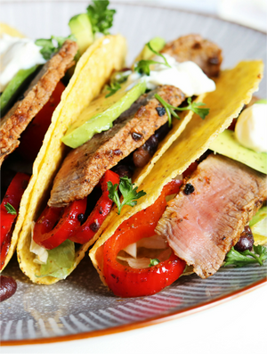 Steak & Black Bean Tacos