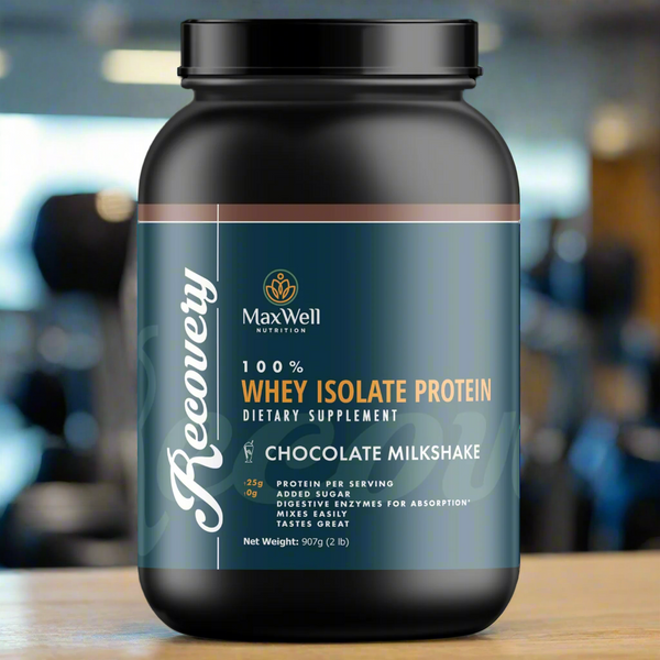 Cylinder container with filled with protein powder