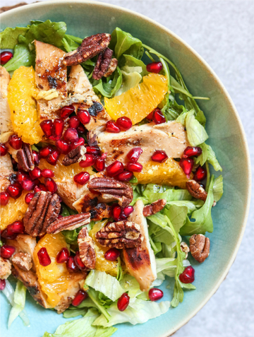 Chicken, Orange, & Walnut Salad