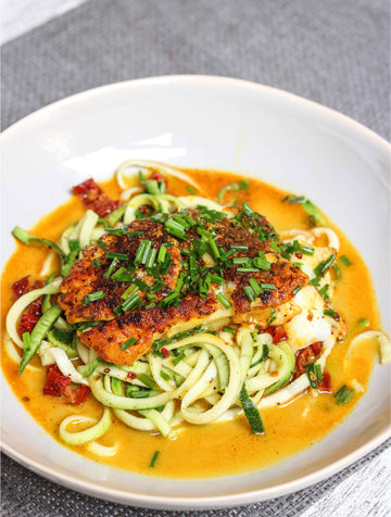 Cod With Creamy Zoodles
