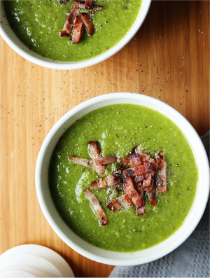 Garden Pea & Leek Soup