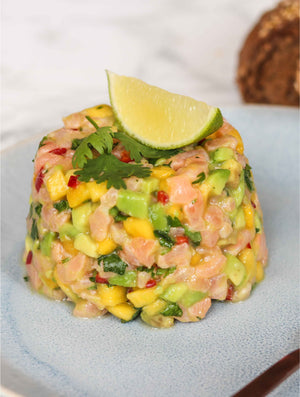 Salmon Ceviche With Avocado & Mango