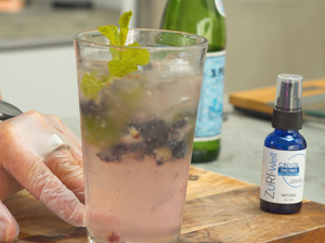 Blueberry Mojito Mocktail