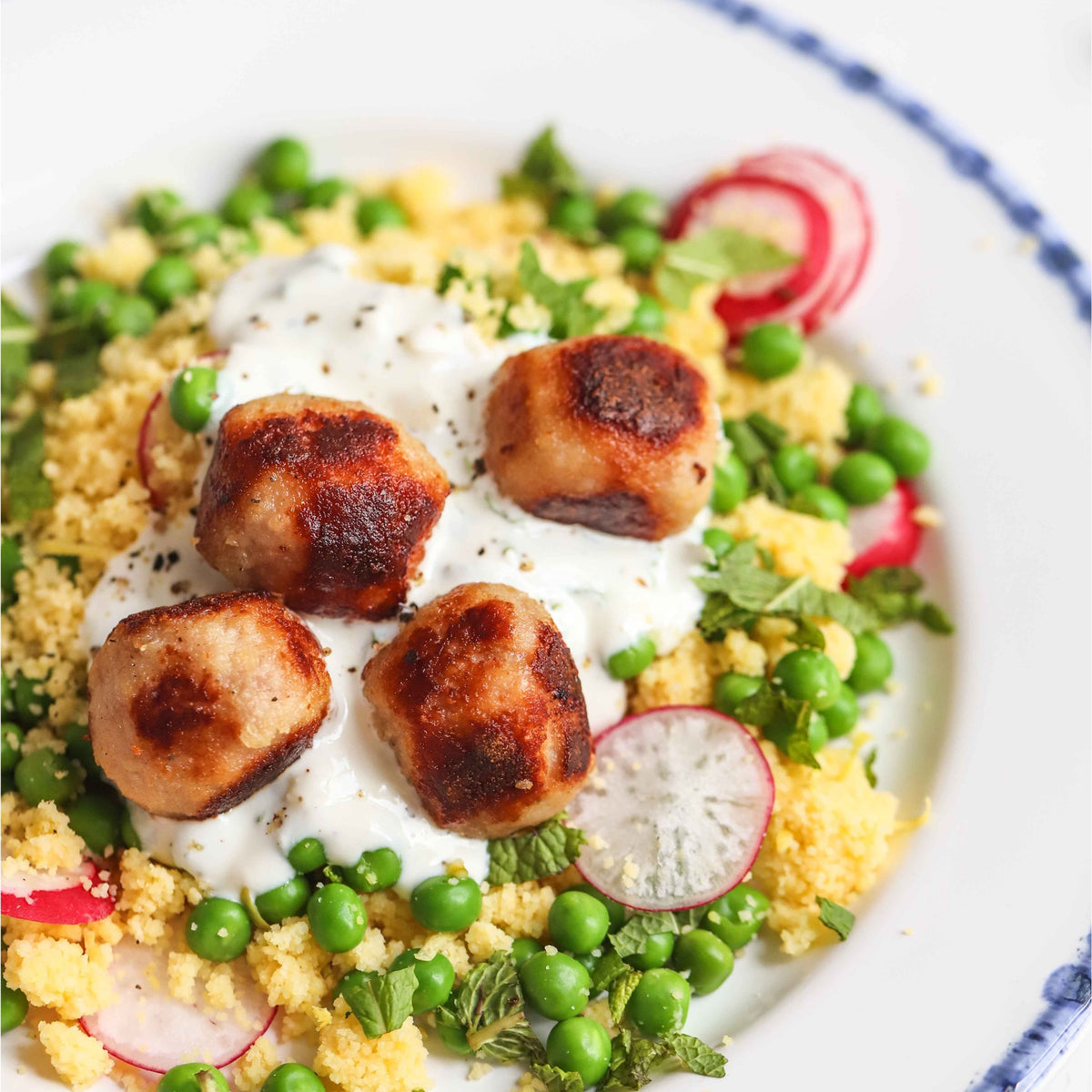 Zesty Turkey Meatballs With Couscous Salad MaxWell Nutrition