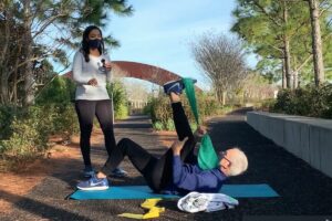 TheraBand-Assisted Lower Extremity Stretch