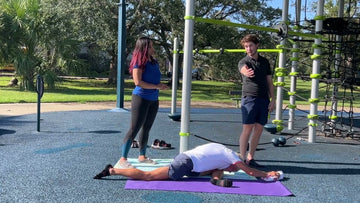 Towel-Assisted Sliding Pigeon Stretch