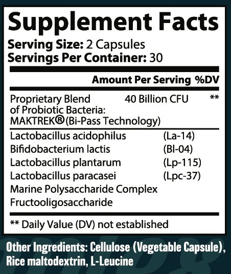 Multi-Strain Probiotic Complex 40 Billion CFUs